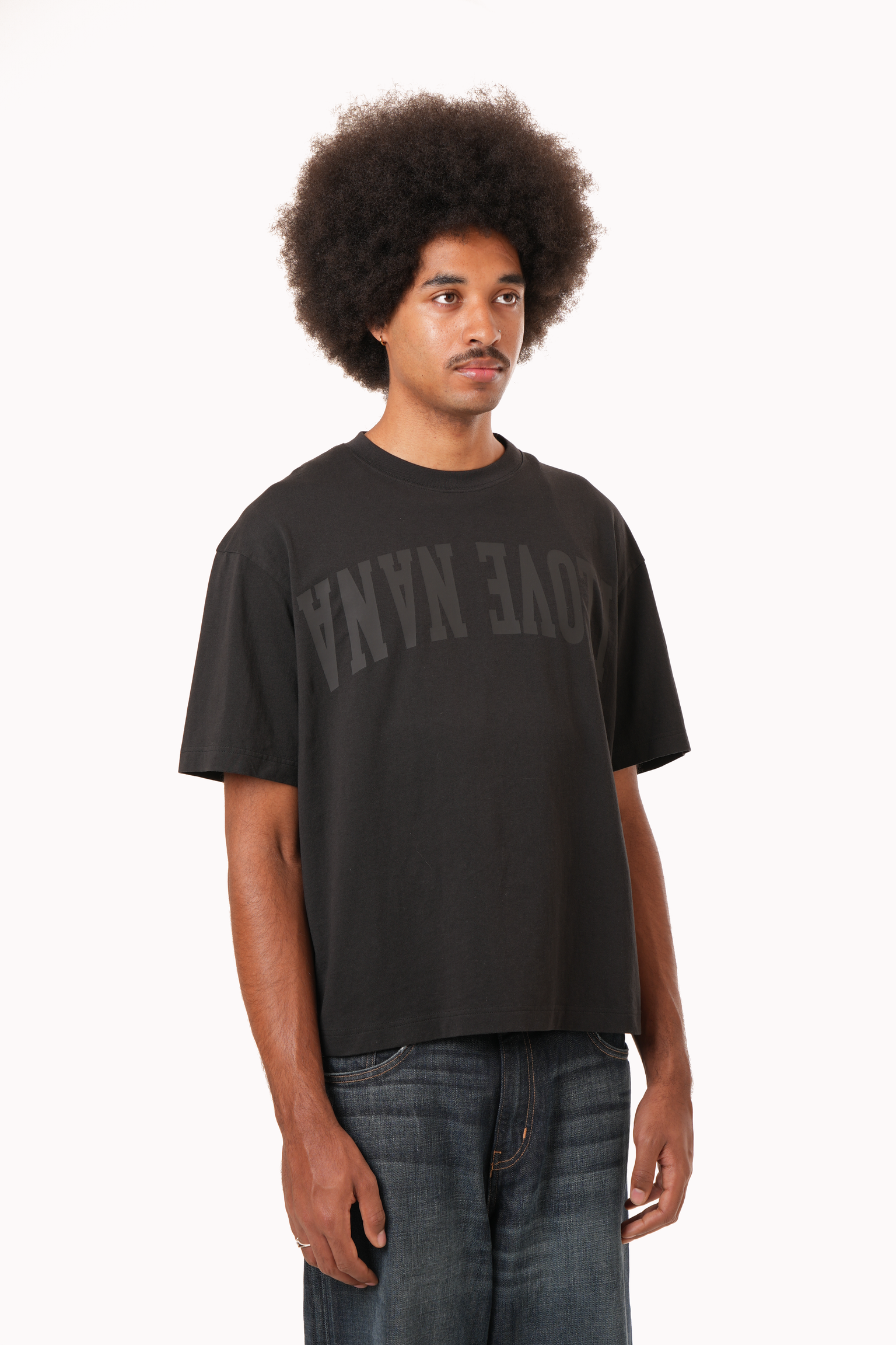 CLEANSE Cropped Tee black view 2 #black